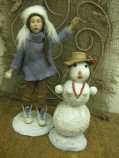 Кукольная пара "Мокрый снег" - Авторские изделия ручной работы - заказать эксклюзивное изделие в интернет магазине. Екатеринбург. Приятные цены
